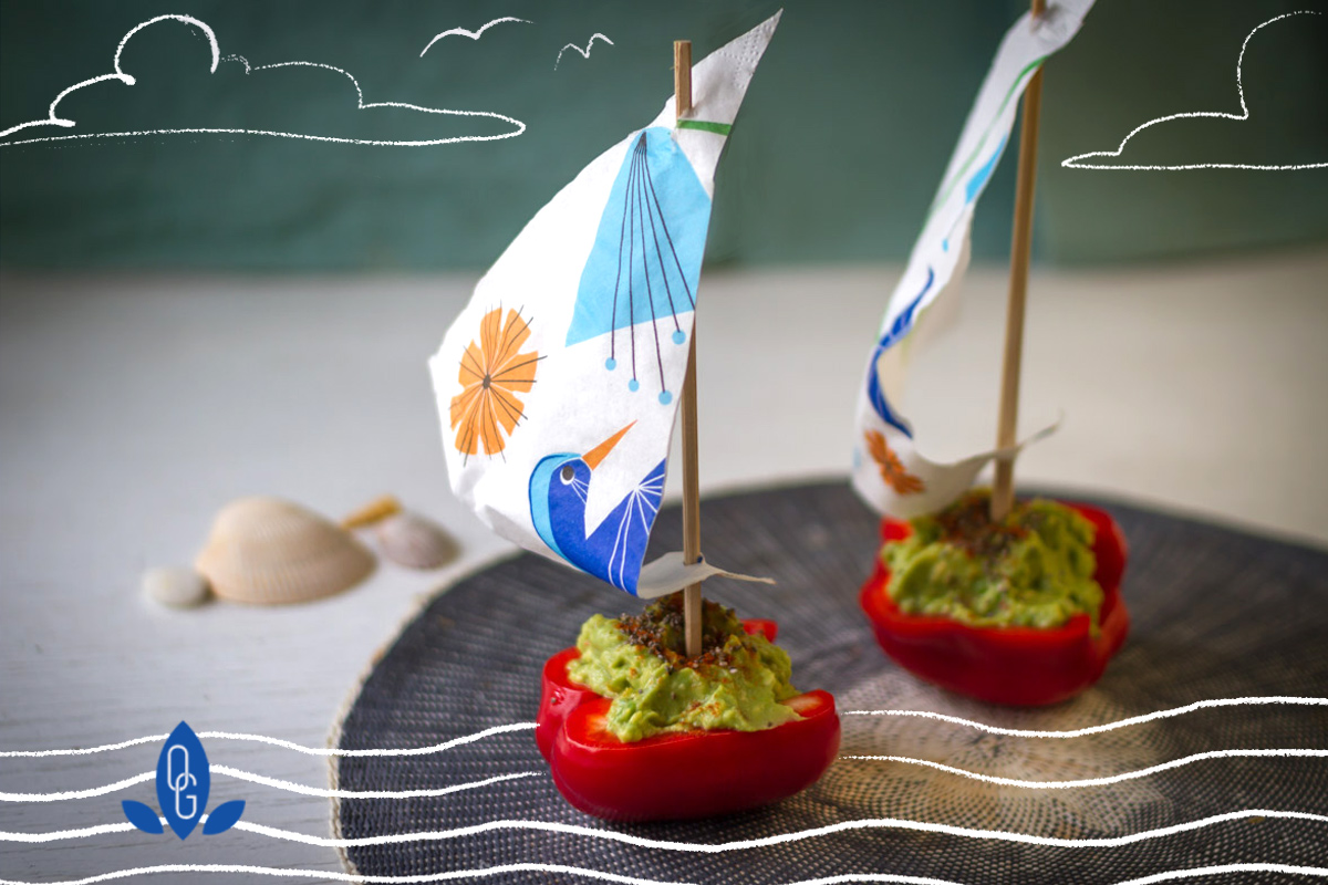 Ahoi Paprika-Schiffchen mit Guacamole Füllung | Organisch Gedacht